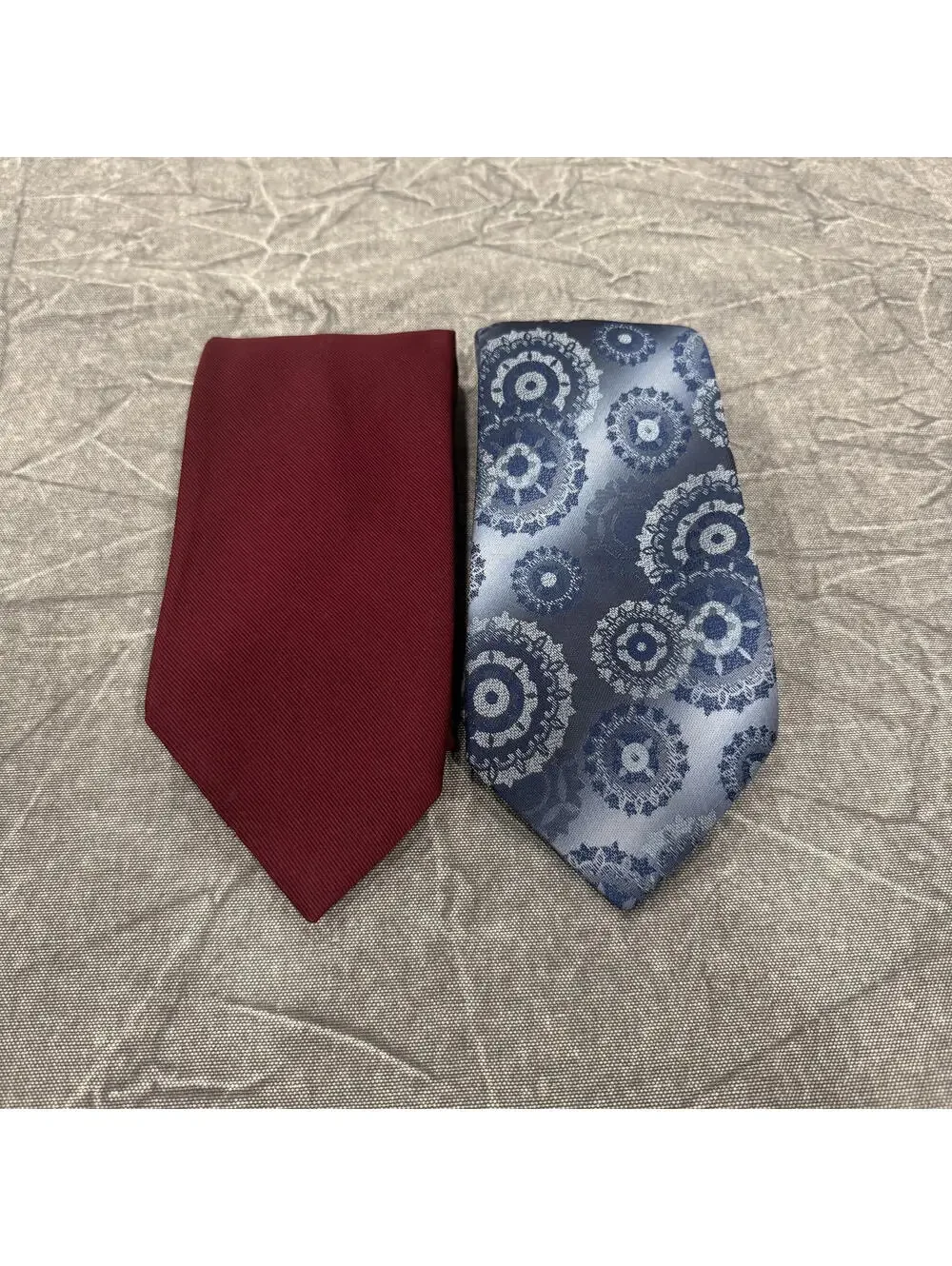 Britannia Tie Men's Blue Burgundy Lot 2 Bundle